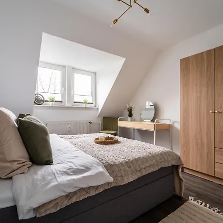 Apartmán Stadtzentrum - 5 Min Messe & Uniklinik - Arbeitsplatz - Bis 6 Personen